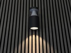 LED-seinävalaisin BOLE -alhaalle suuntaava valaisin päällä.